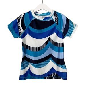 Tea Collection Portugal Abstract Waves Rash Guard Swim Shirt - 8